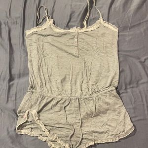 Victoria secret gray romper pj